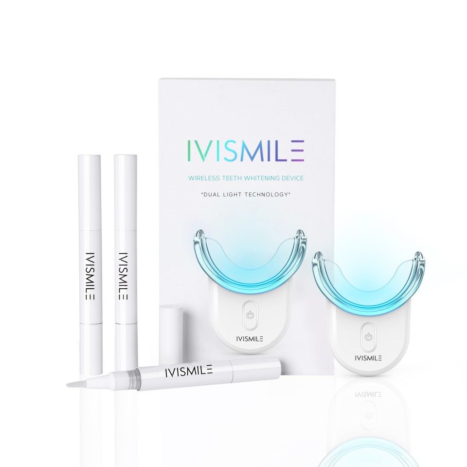 IVISMILE الأسنان طقم تبيض الضوء الأبيض أدوات طبيب الأسنان المنزل استخدام تنظيف الفم 12% PAP الأسنان مجموعة ابتسامة المنتج الأبيض الأسنان إزالة