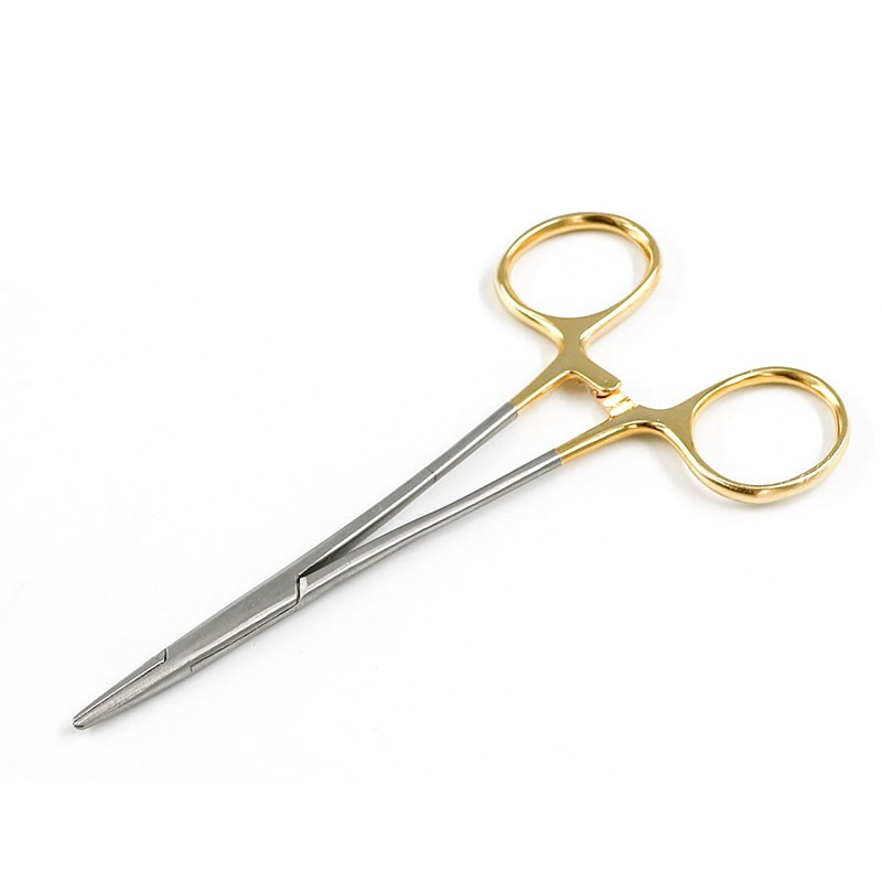 Stainless steel needle holder thick and thin double eyelid needle 12.5cm surgical needle holder