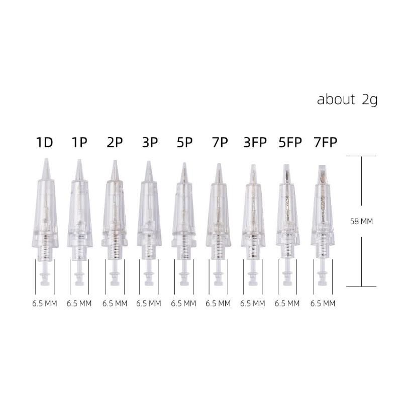 10 قطعة 1RL/3RL/5RL/7RL/5F/7F 10 قطعة خرطوشة إبرة لآلة ماكياج الدائم-أومبير مسحوق العين الحاجب التظليل الشفاه العيينة