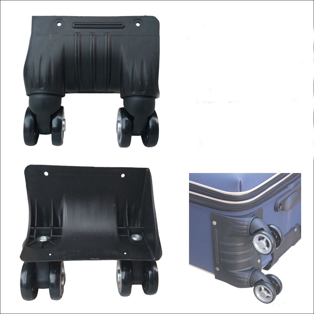 Wheel trolley case accessories Siamese universal wheel mute roller suitcase repair double row aircraft rim pulley