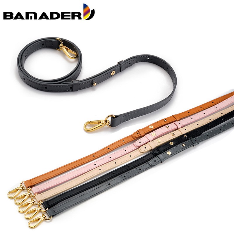 BAMADER Solid Color Genuine Leather Bags Ladies Strap Adjustable Shoulder Strap Ladies Bag Replacement Part Accessories for Bags