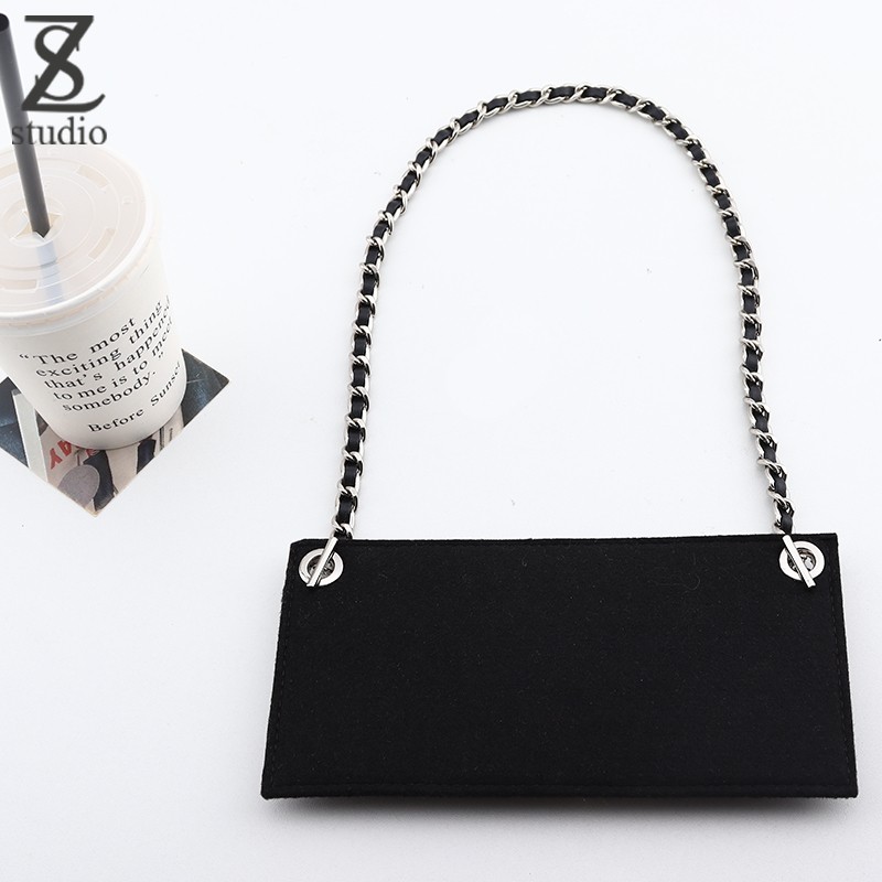 Xiaoxiang long wallet convertible metal chain with bag shoulder bag inner bag size length 18 width 9cm