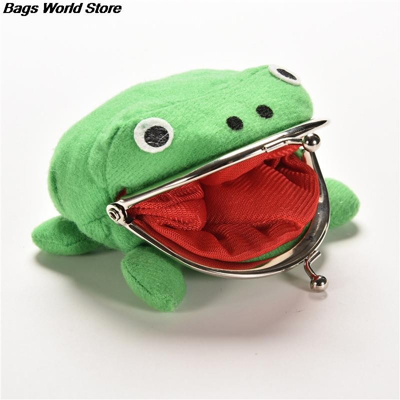 Hot Sale Frog Wallet Anime Cartoon Wallet Coin Purse Manga Flannel Wallet Cute Purse Naruto Coin Holder 1pc