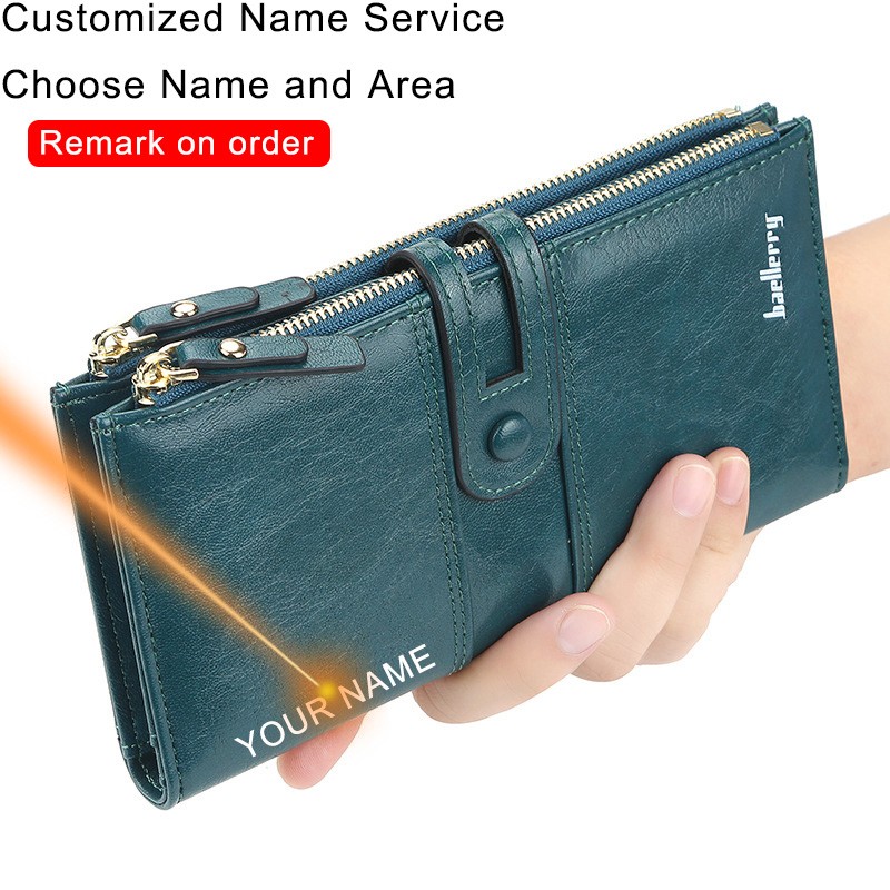 High Quality Women's Coin Wallets Fashion Long Leather Ladies Purses Card Holder Female Money Bags Zipper Purse For Women 2021