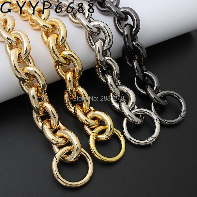 27mm Gold Aluminum Chain and Ring, for Bag, Lightweight Bags, Easy Matching Handles, Handbag Straps, New Collection