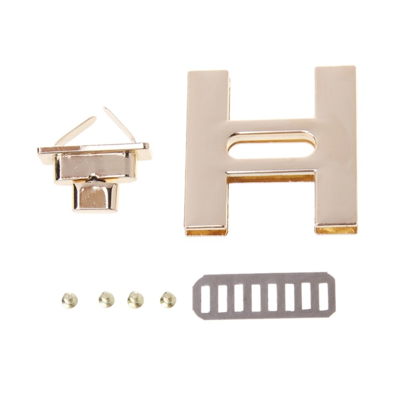 H Shape Clasp Turn Lock Twist Locks DIY Leather Handbag Shoulder Bag Hardware Luggage Hardware Accessories