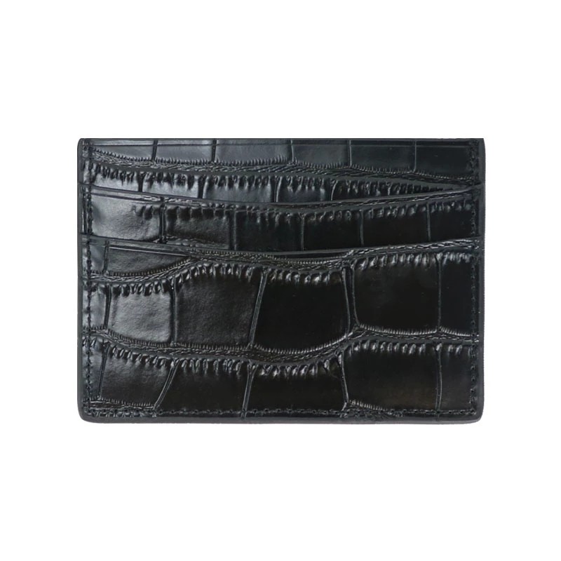 Classic Crocodile Pattern Card Holder Men Women Genuine Leather Credit Card Case ID Card Holder Card Holder Wallet Purse Pouch