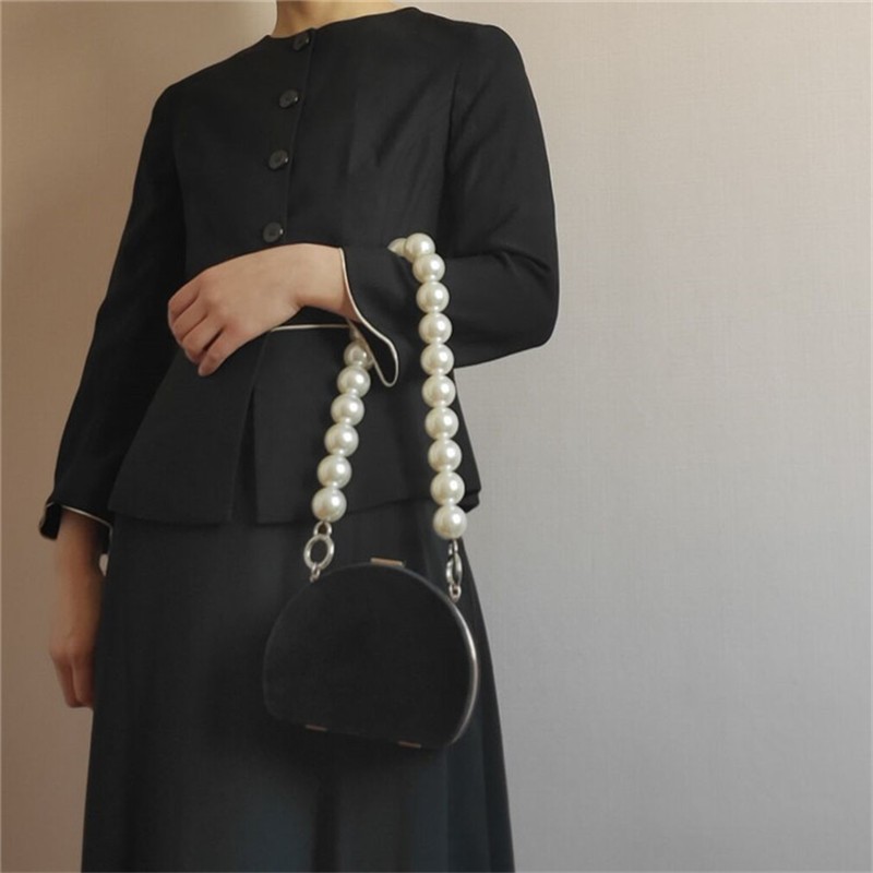 30mm diameter plastic bead chain, abs pearl chain for bag handle