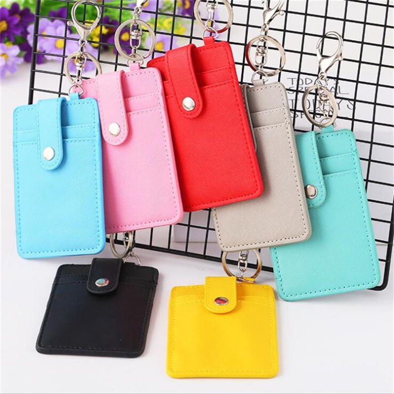 1pc cute pure color three card small card set meal card bus subway transport card holder accessories card package