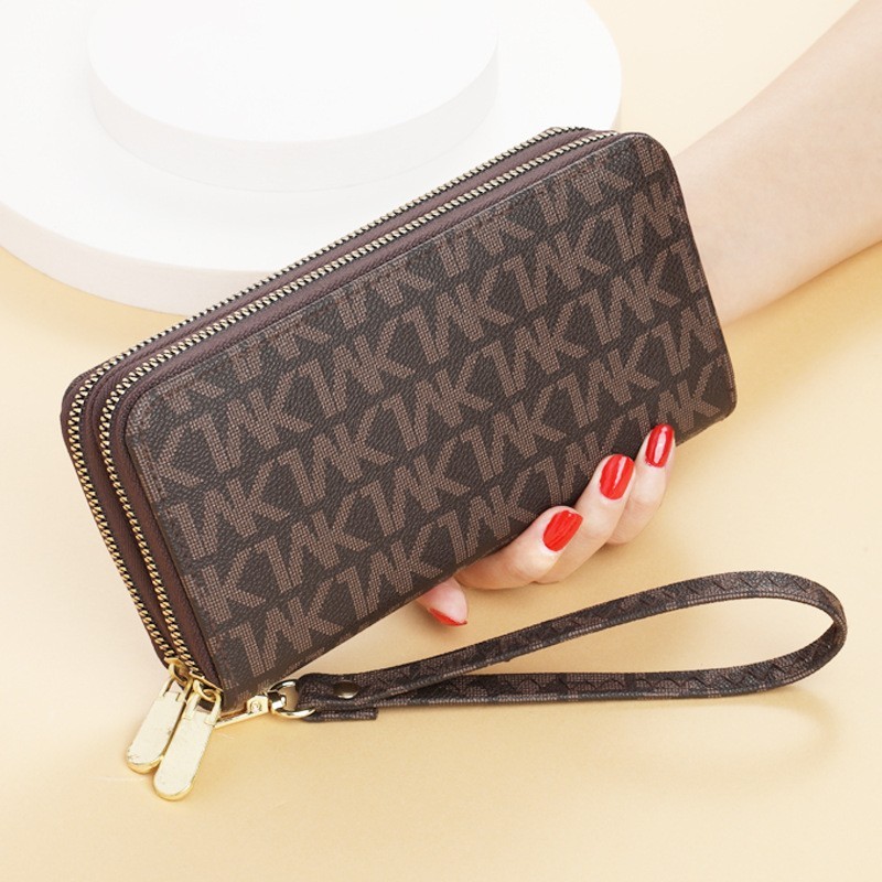 Luxury Brand Women Wallets Double Zippers Coin Bag Mobile Phone Bag Fashion Clutch Wallet Female Money Bag carteras para mujer