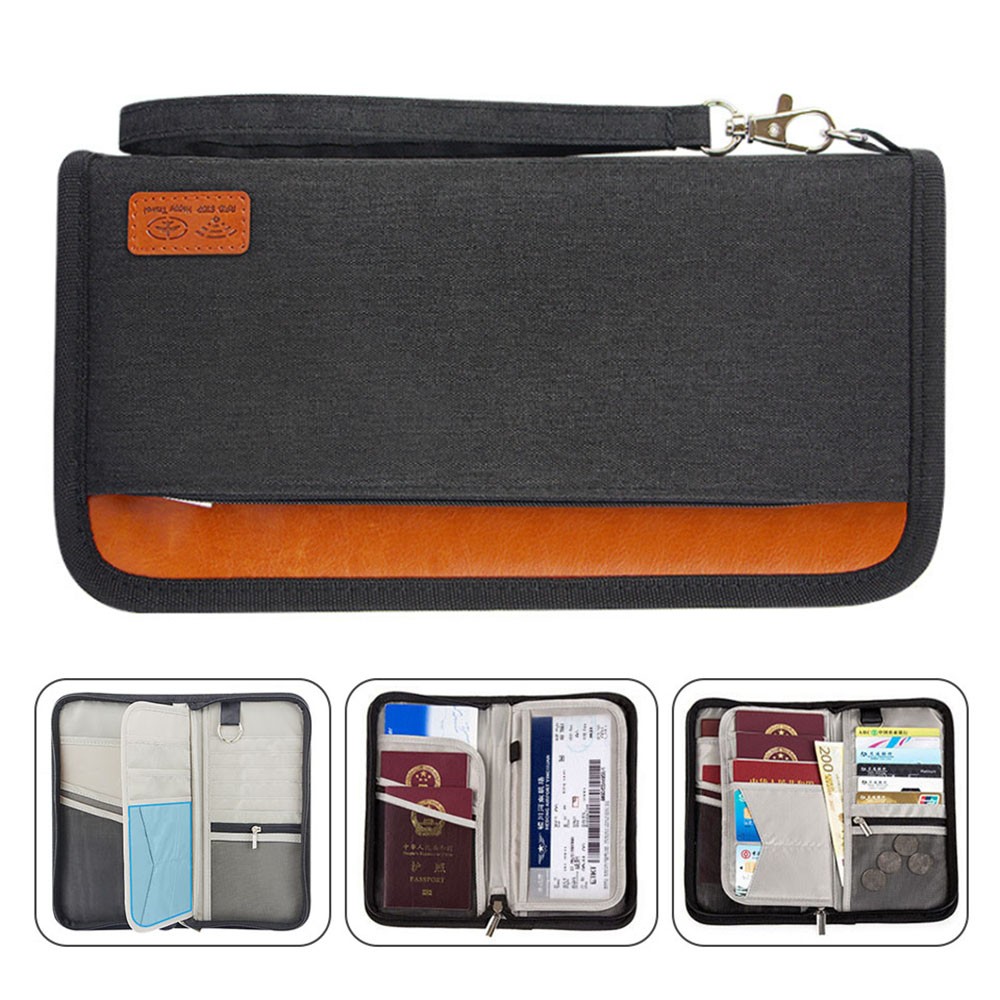 Travel Wallet with RFID Lock, Family Passport Holder, Passport Holder, Document Organizer, for Cards/Tickets