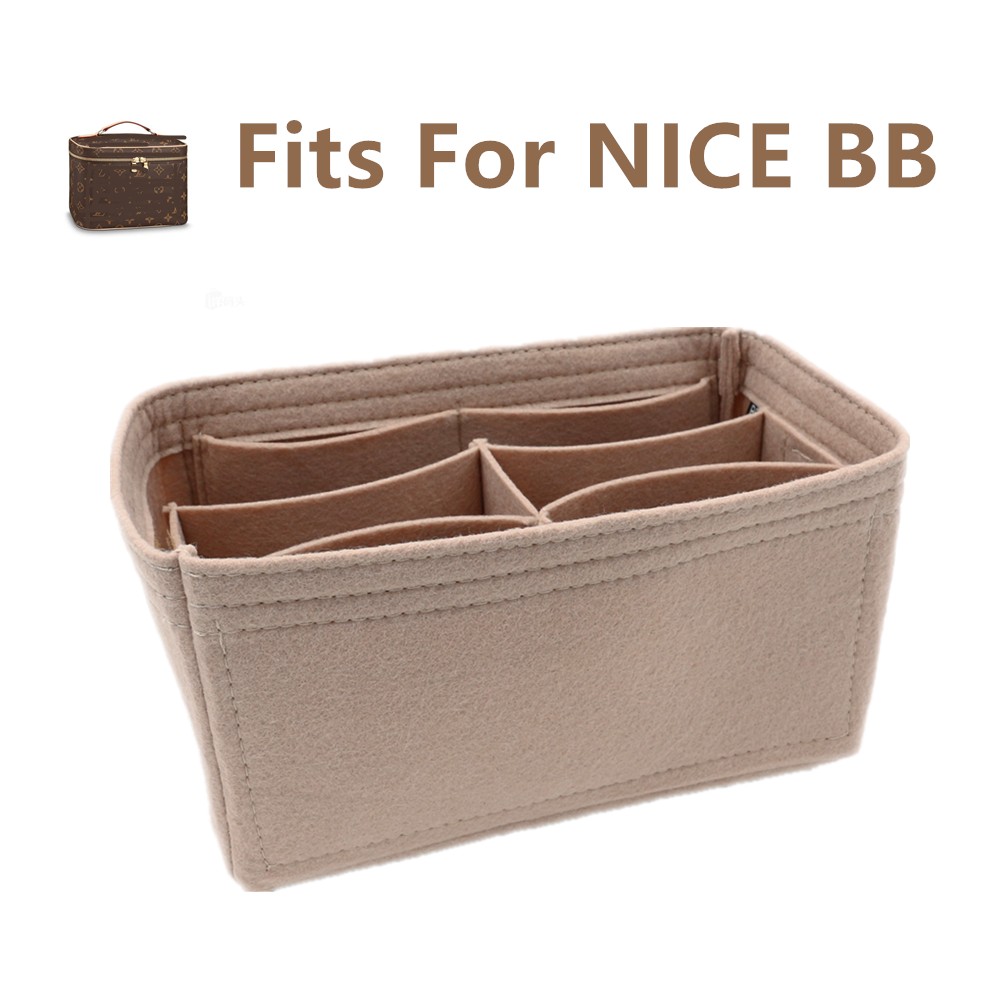 Nice BB Insert Organizer Makeup Hand Bag Organizer Purse Inner Insert Portable Cosmetic Bags for Nice BB Bag Organizer