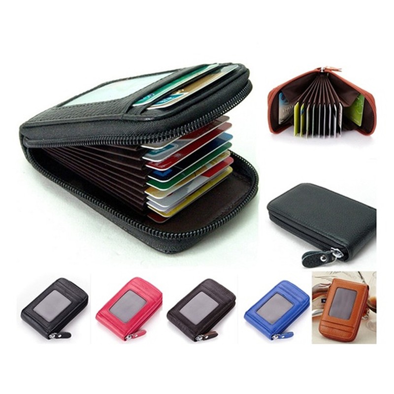 Travel Trip Bank Card Organizer Passport Wallet ID Card Holder Ticket Credit Card Case Zipper