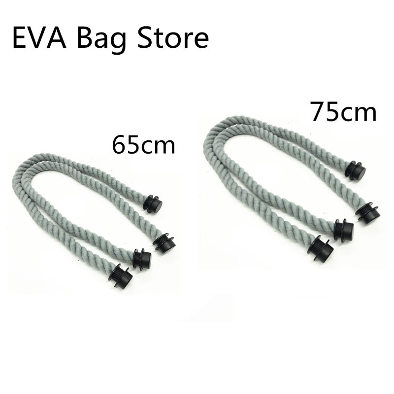 45cm/50cm/65cm/75cm cotton and hemp rope bag handles for obag bag handles accessories use