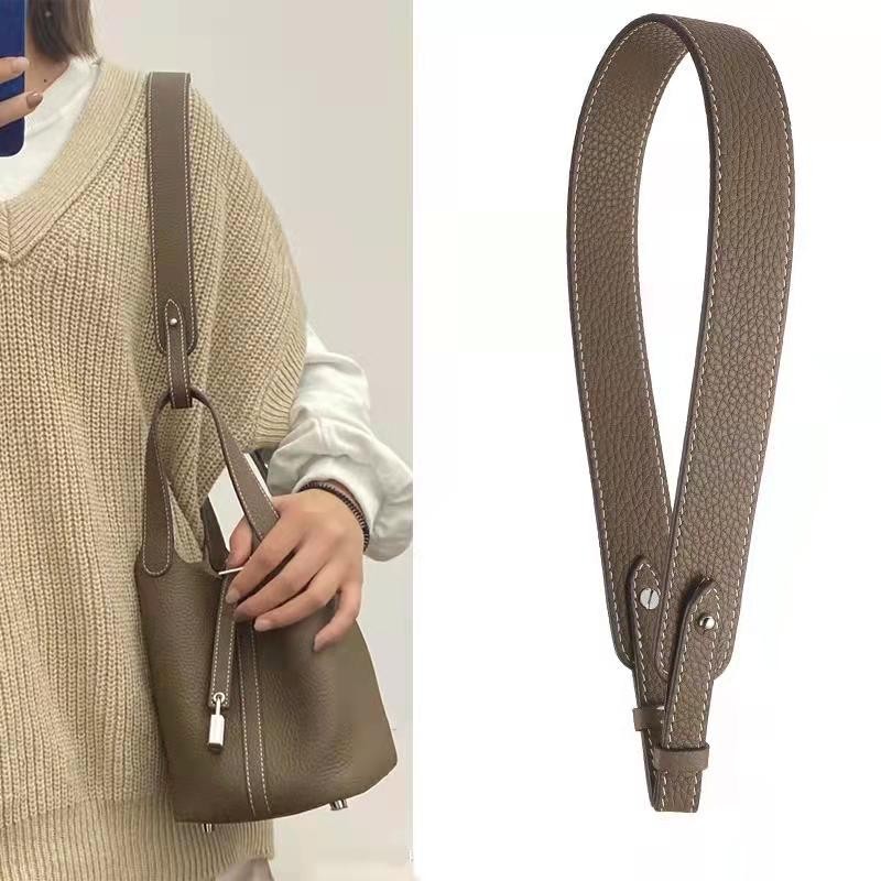 Herbag Leather Belt Bag with Aglet Picotin Evelyn Basket Bag