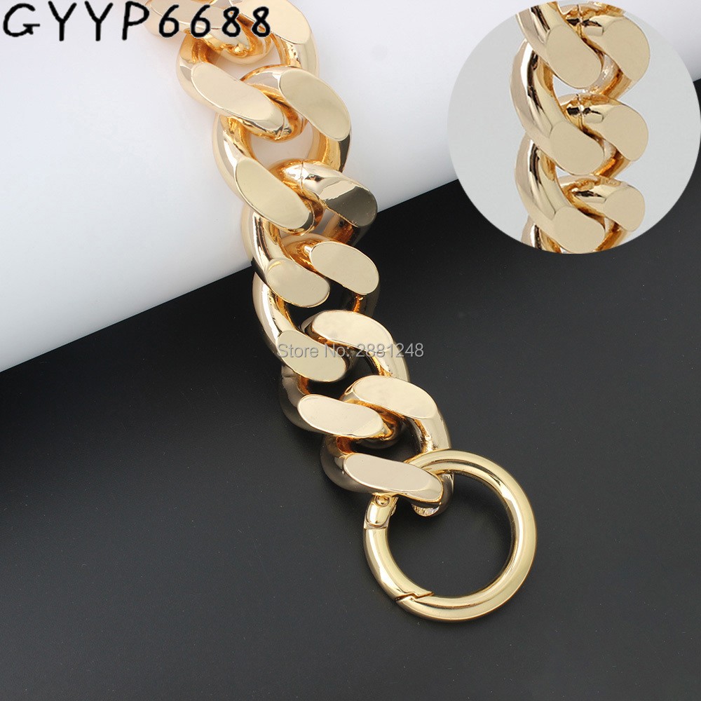 30mm 1-5pcs gold chain aluminum thick bag lightweight bags strap bag parts DIY handles accessory handbag straps bag