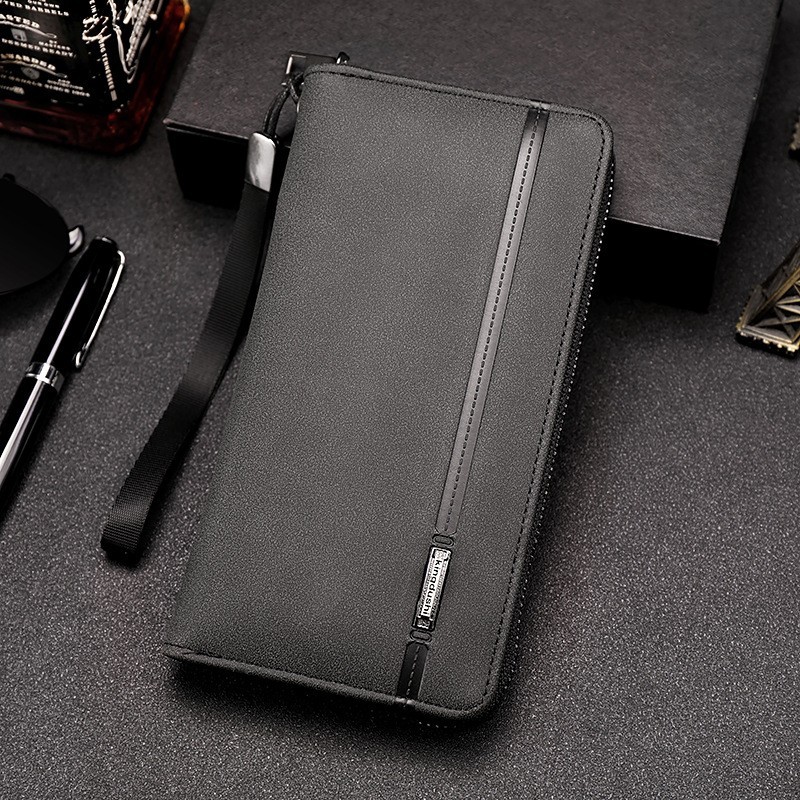 New Men Wallets Large Capacity Cell Phone Pocket Zipper Clutch Bag Male Business Purse carteira masculina coin pocket Male Purse