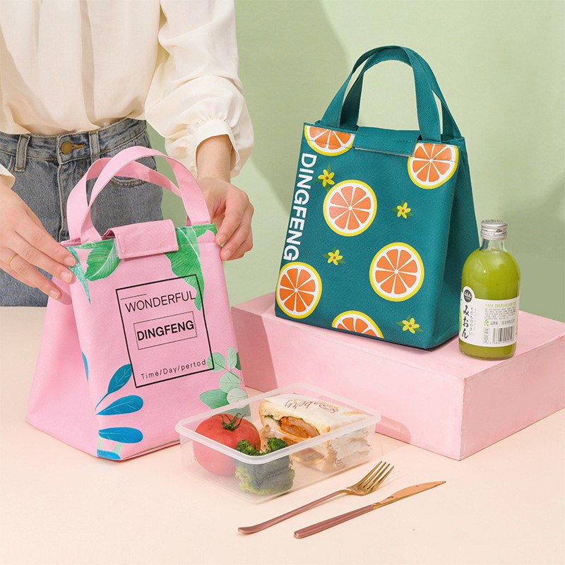 Cute Lunch Bag Aluminum Foil Thickened Lunch Bags Waterproof Student Portable Bento Bag New Outdoor Picnic Bags Ice Pack