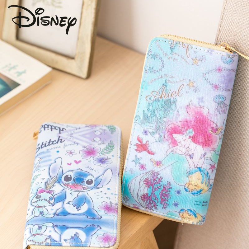 Disney New Cartoon Women's Coin Purse Long Fashion Women's Wallet Multiple Card Slot Large Capacity Popular Girl Luxury Coin Purse