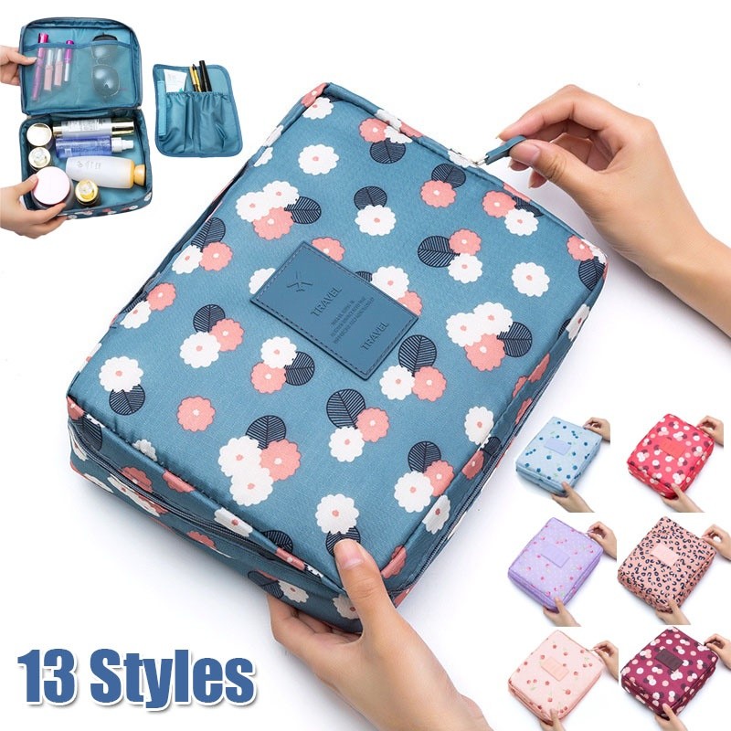 Multifunctional Women Outdoor Cosmetic Storage Bag Organize Cosmetic Bag Portable Waterproof Female Travel Make Up Cases