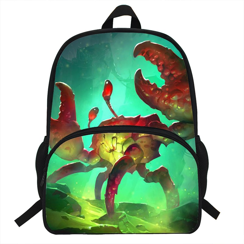 16 Inch Crab Print Backpack, for Teenagers, Boys, Kids, Students, School, Laptop, Travel Bag