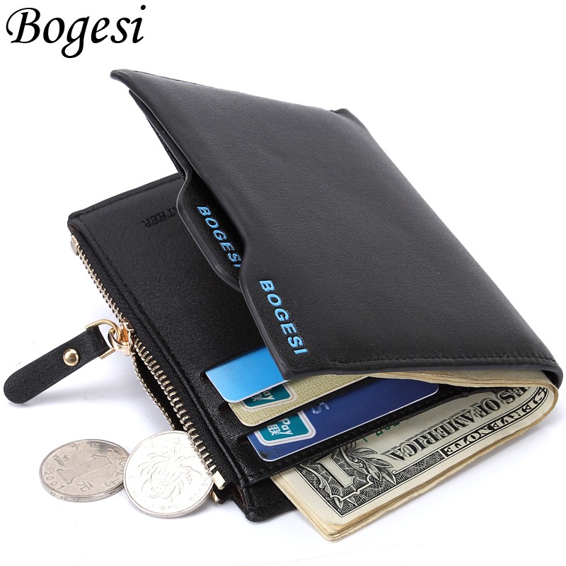 Bogesi - Men's Zipper Wallet, Men's Zipper Wallet, Famous Brand Small Wallet