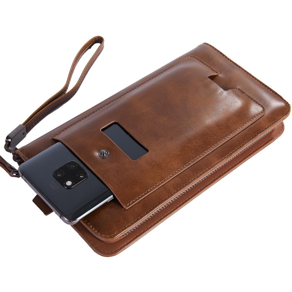 BABORRY-Men's Tall Handbag,Luxury,Multifunctional,Creative Cell Phone Wallet