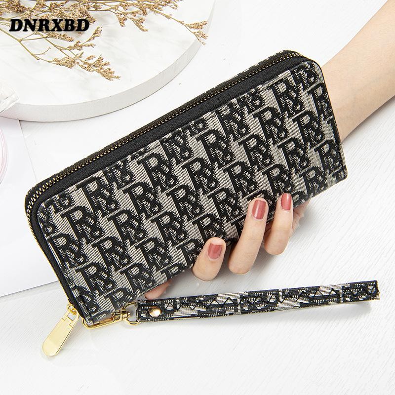 DNRXBD Long Women Wallet New Female Purses Coin Purse Card Holder Women Leather Wallets Clutch Bag Money Bag Purses Carteira