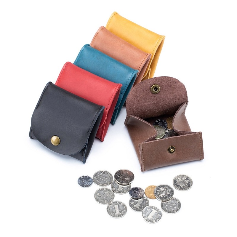 Adult Kids Small Coin Purse Earphone Holder Bag for Women Men PU Leather Small Purse Change Organizer Bag 6 Colors