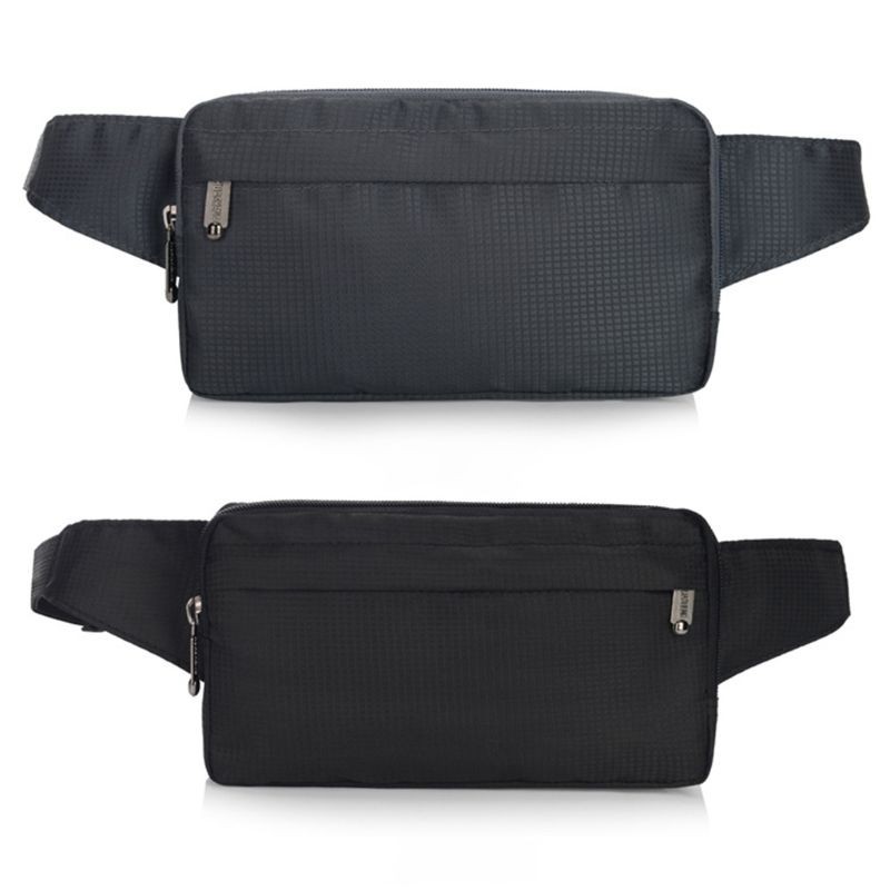 New Fashion Men's Nylon Belt Bum Waist Phone Pouch Fanny Pack Male Multifunctional Casual Crossbody Shoulder Sports Zip Chest Bag