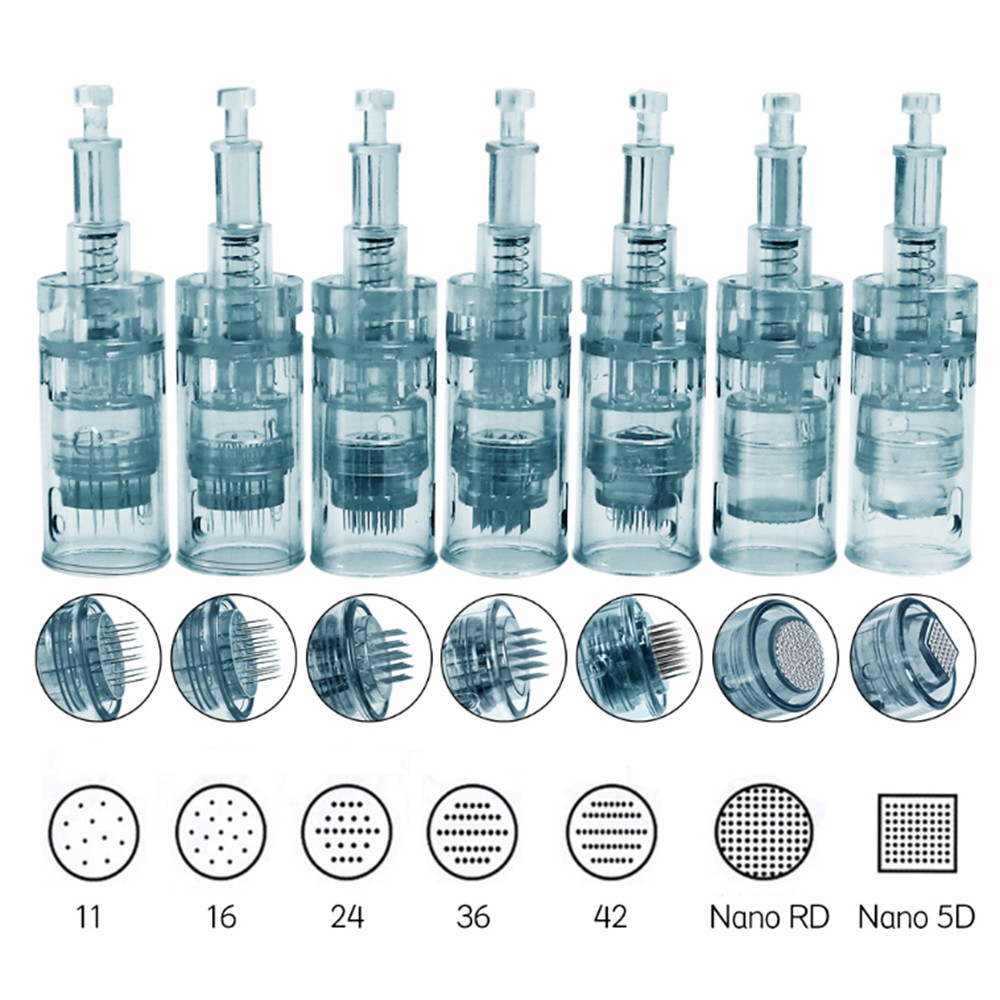 أغخاس ديرمابين m8 إبرة بروفيسينال ميكرونيدلينغ خرطوشة الإبر مايكرو إبرة حربة خرطوشة استبدال للتجميل ميسو
