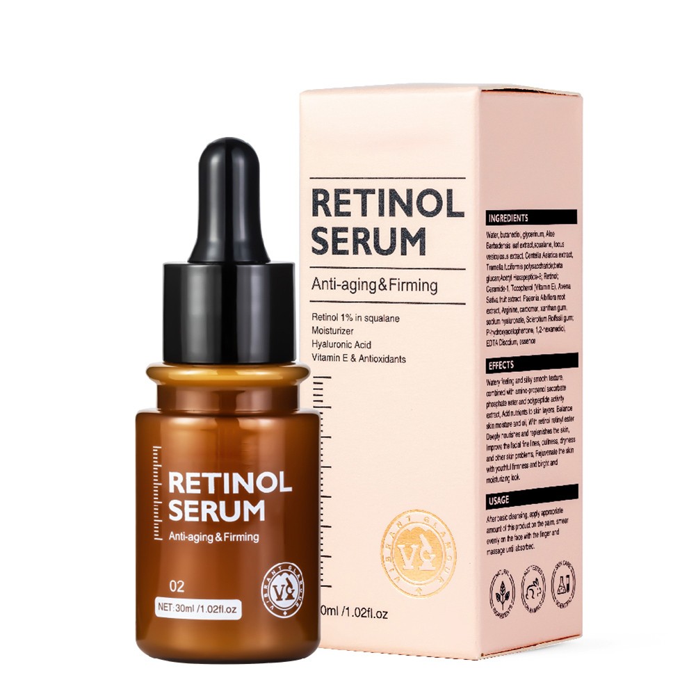 Retinol Face Serum Moisturizing Whitening Firming Fade Fine Lines Anti Wrinkle Anti Aging Essence 30ml