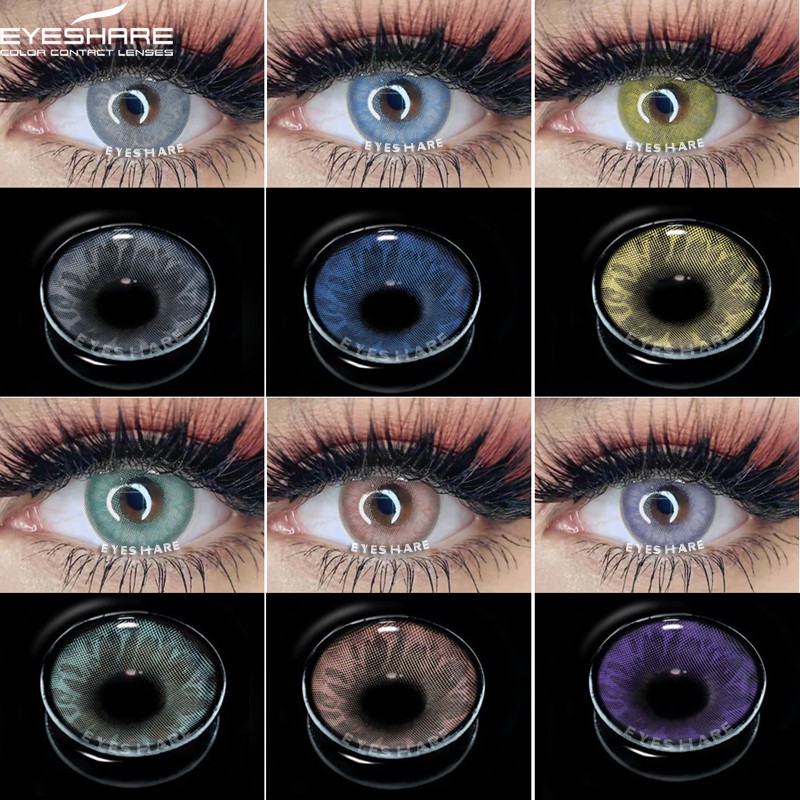 Eyeshare Colored Eye Lenses Annual Makeup Colored Eye Contact Lenses Eye Contact Lenses Cosmetic Colored Eyes Eyes Makeup