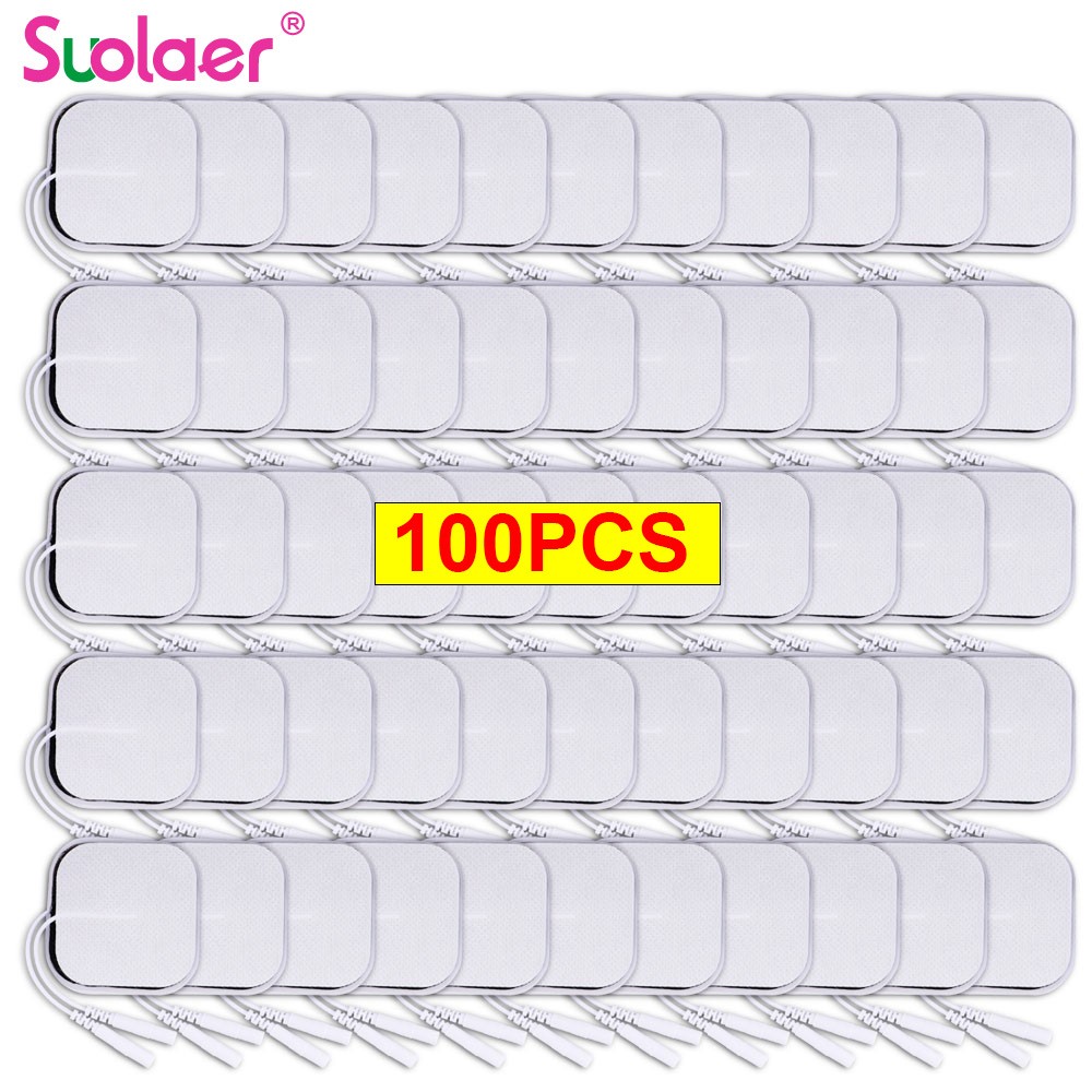 5x5cm 4x4cm Muscle Stimulator Electrode Pads Non Woven Fabric Self Adhesive Replacement Pads For Tens Digital Therapy Machine