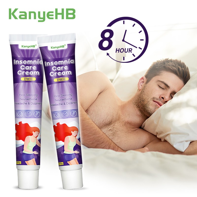 2pcs Sleepless Cream Improve Sleep Calm Mood Calming Balm Insomnia Relax Help Sleep Cream Relieve Stress Anxiety OintmentA759