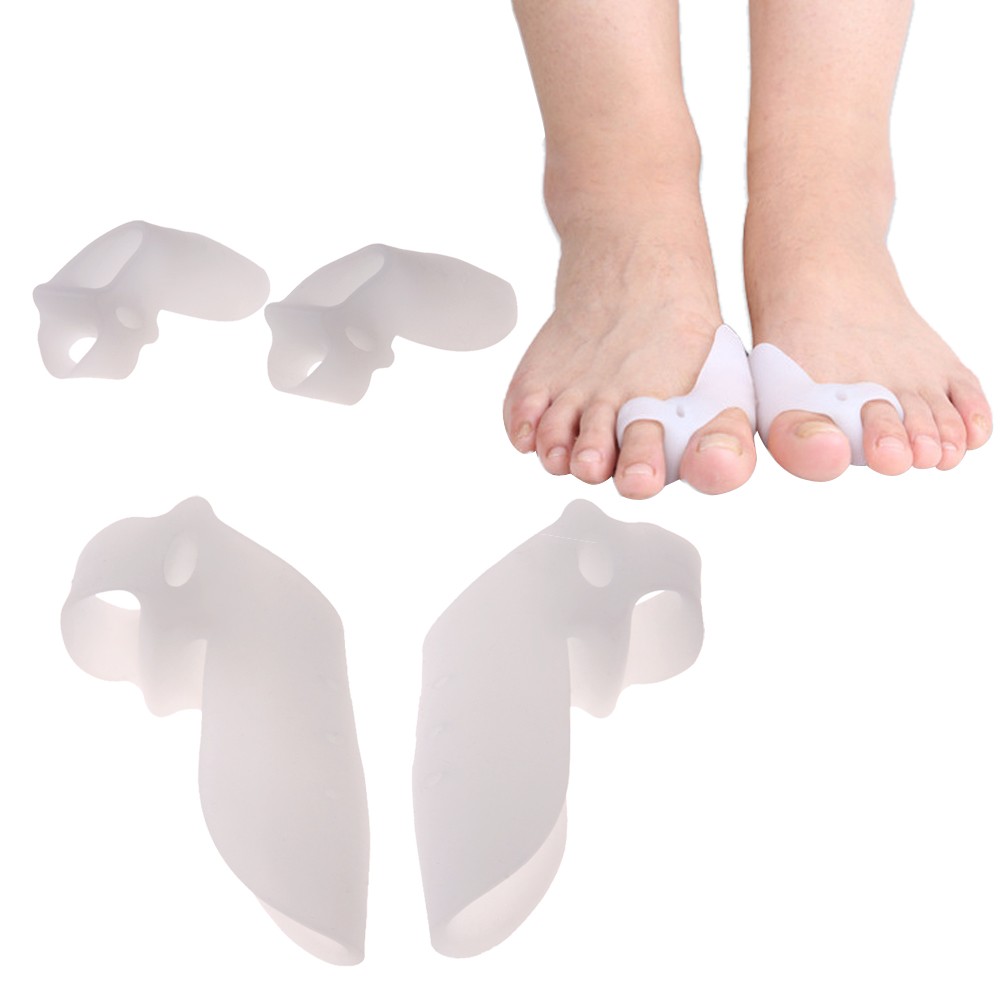 2pcs Big Toe Separator Corrector Straightener Splint Bunion Toe Straightener Foot Pain Relief Hallux Valgus Orthotics Supplies