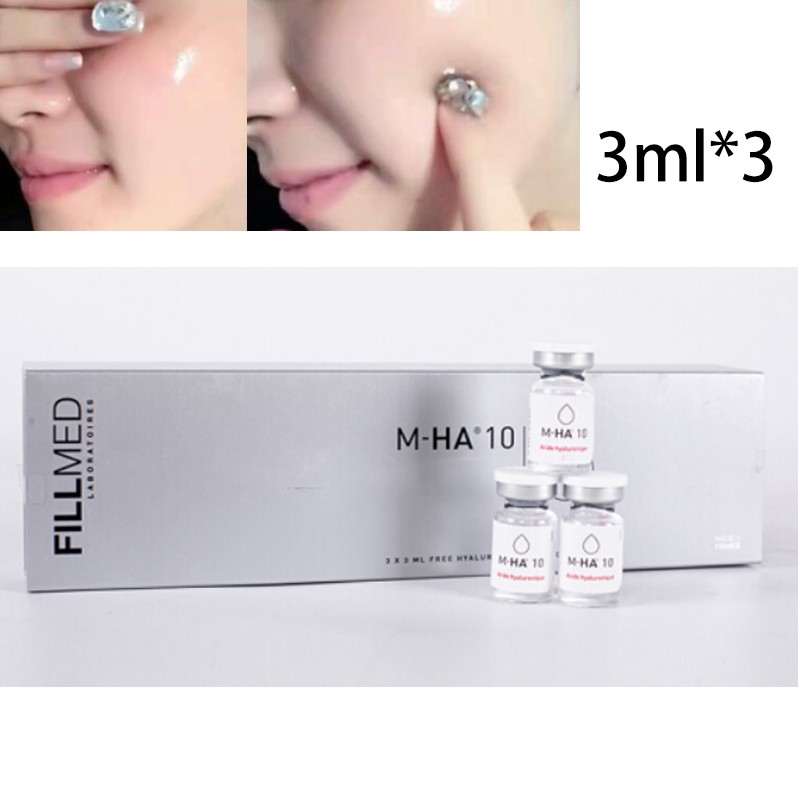 3pcs 3ml Hyaluronic Acid Ample MHA10 HA Anti Aging Anti Wrinkle Hyaluron Acid