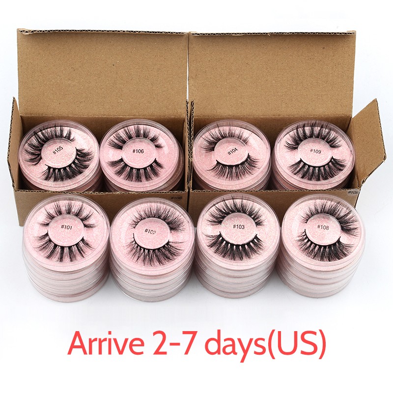 3D False Eyelashes Natural Soft Mink Hair, 4/50/100pcs Set, Wholesale