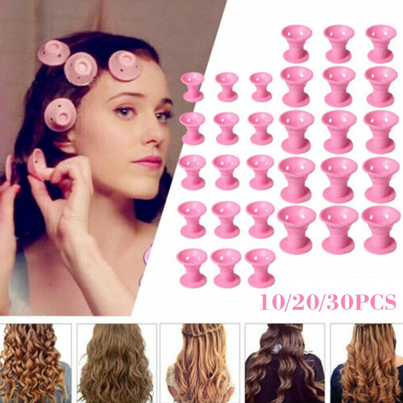 10/20/set Soft Rubber Magic Hair Care Rollers Silicone Hair Curler No Heat No Clip Hair Styling Curling DIY Tool for Hair Curler