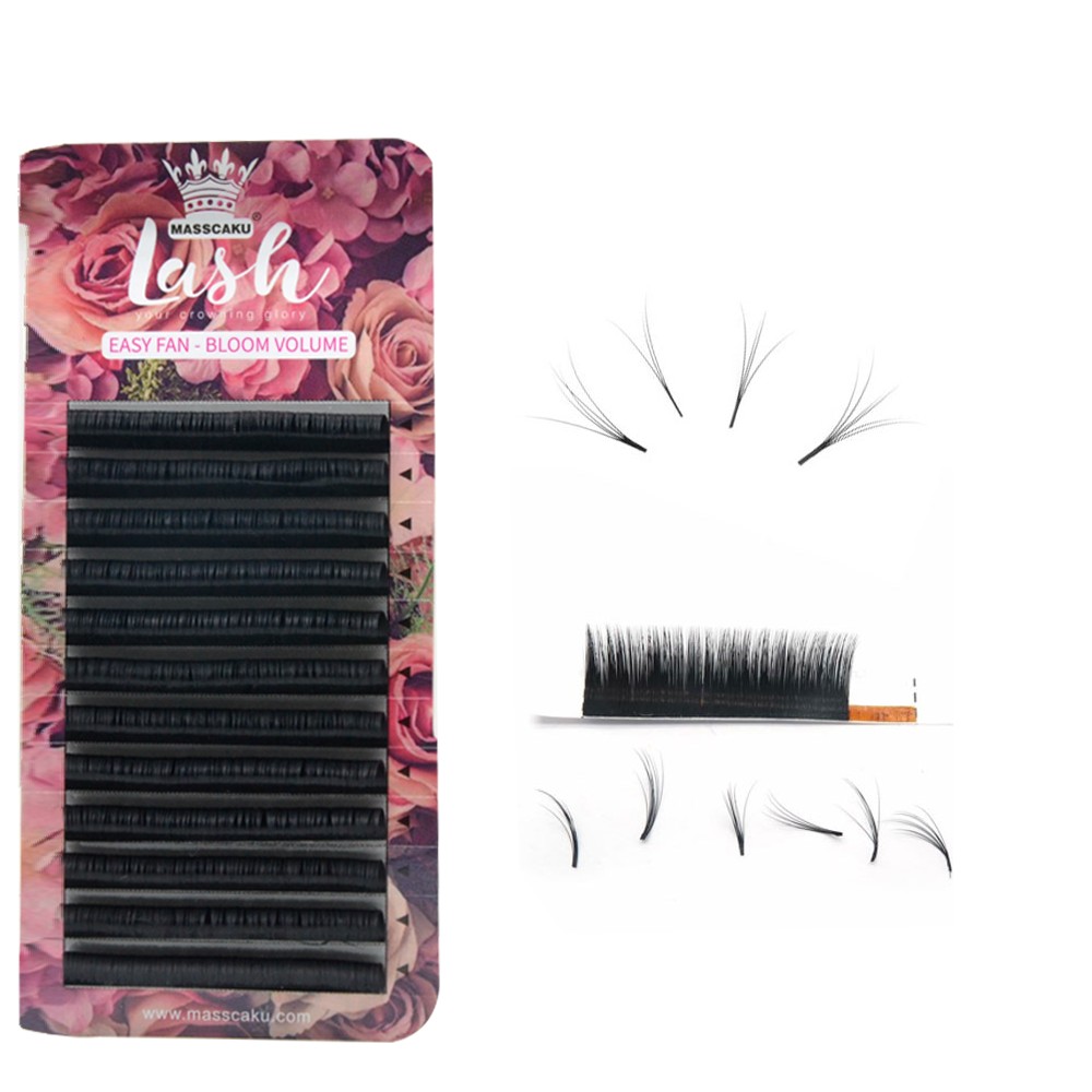 MASSCAKU New autofans blooming eyelash easy fanning lashes autofloracion mega fan russian volume eyelashes make up cilia