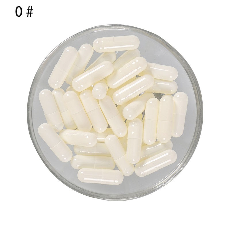 1000pcs 0# 00 #1# Size White Empty Vegetarian Capsules Joined Capsules Quality Hollow Gelatin Capsules