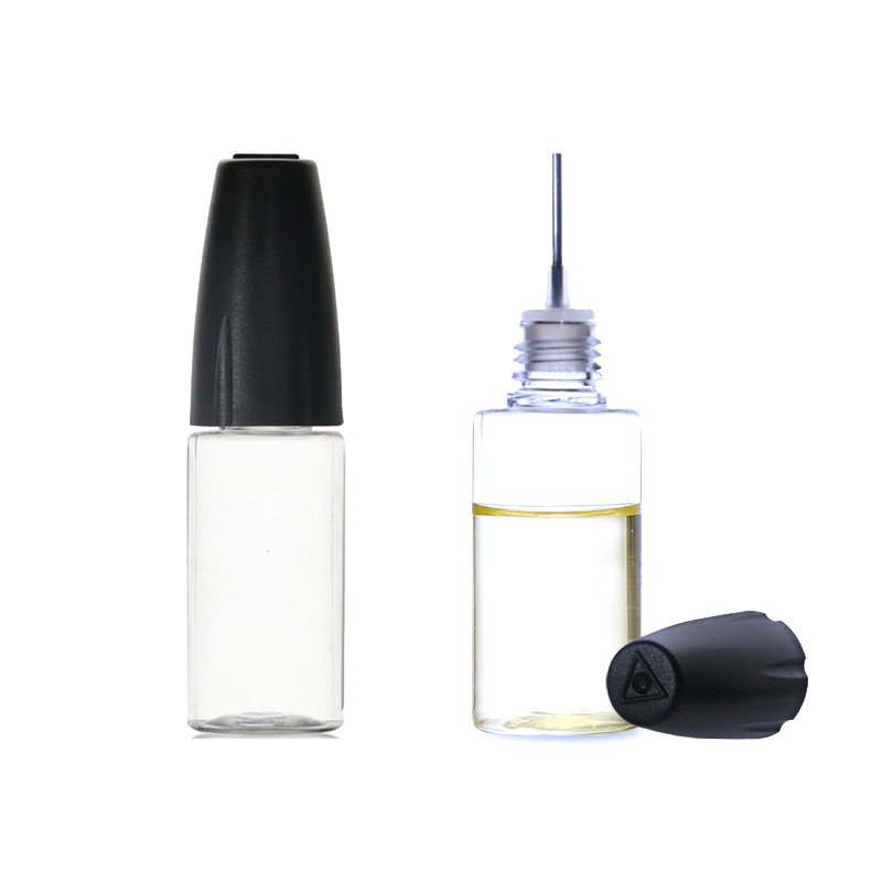 100pcs 10ml 15ml 20ml PET Transparent Vial With Thin Tip Long Dropper Bottle For Oil Accessories Empty Liquid Jar