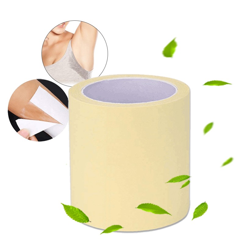 1 Roll Disposable Underarm Prevent Sweat Pads Transparent Underarm Dry Antiperspirant Sticker Keep Dry Sticker TSLM2