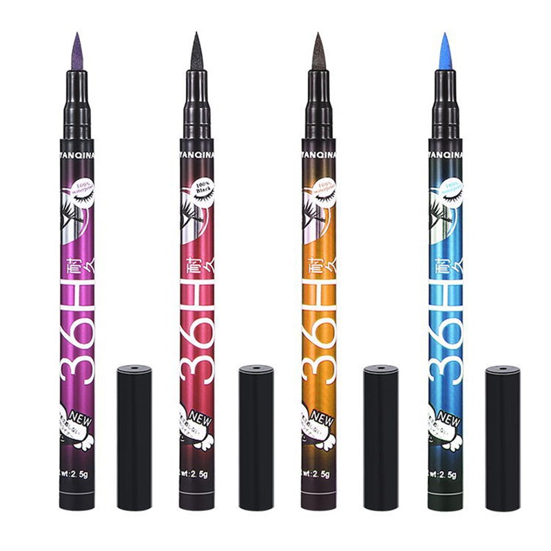 Professional Liquid Eyeliner Pencil Waterproof 36 Hours Liquid Quick Dry Long Lasting Soft Makeup Tools TSLM1 1pc