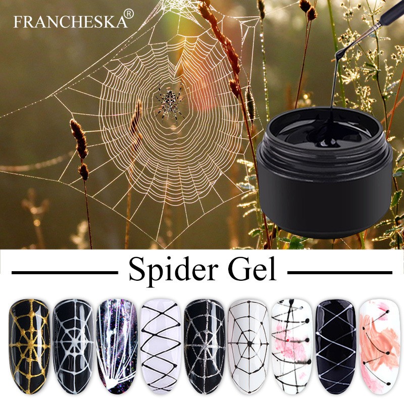 8ml Spider Line Nails Art Gel Polish UV Colors Painting Gel Nail Polish Spider Gel Varnish Web Stickers Gel Dropship TSLM1