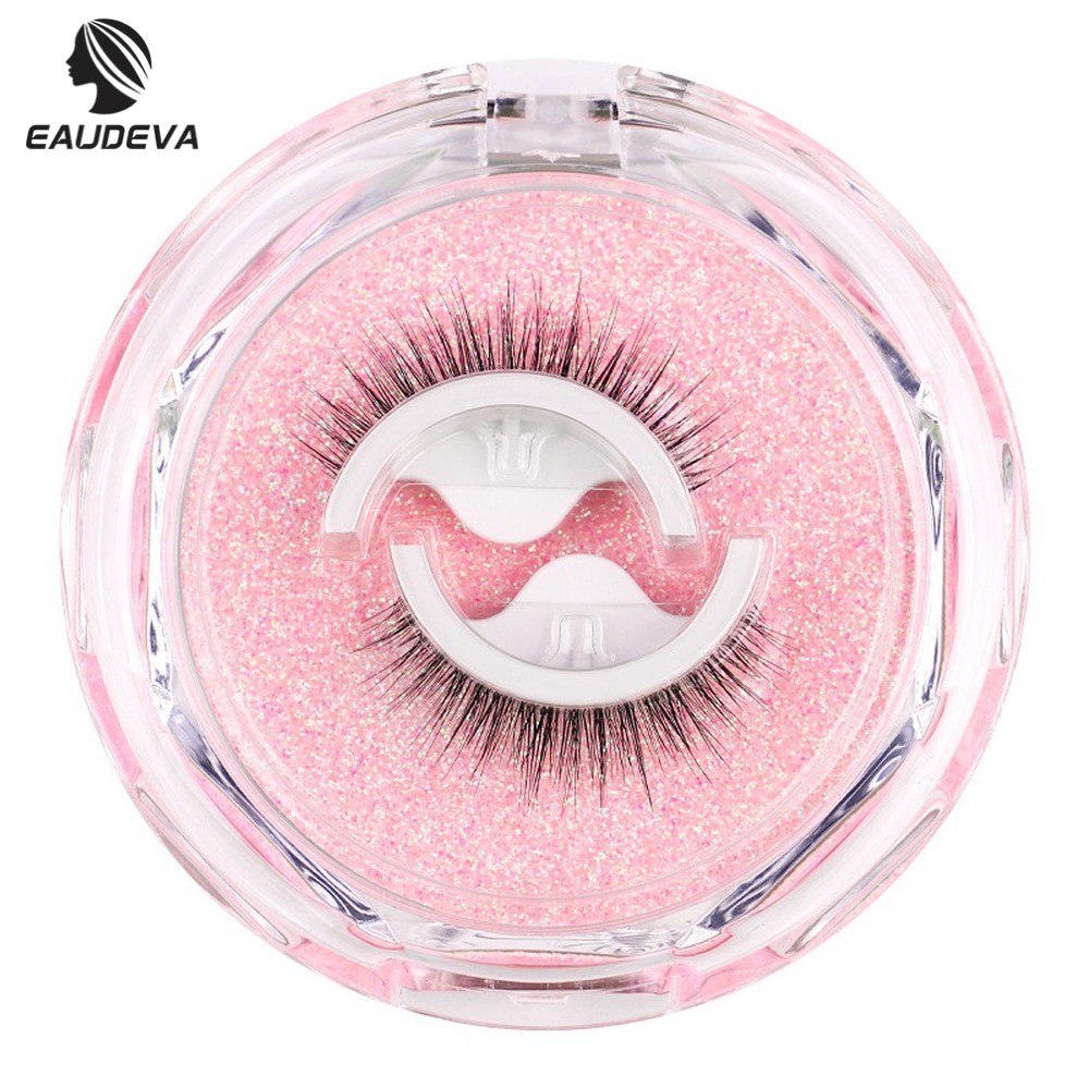 3D False Eyelashes Reusable Self-adhesive Fake Eye Lashes Glue Free Easy to Wear Natural Eyelashes Extension Makeup Tool