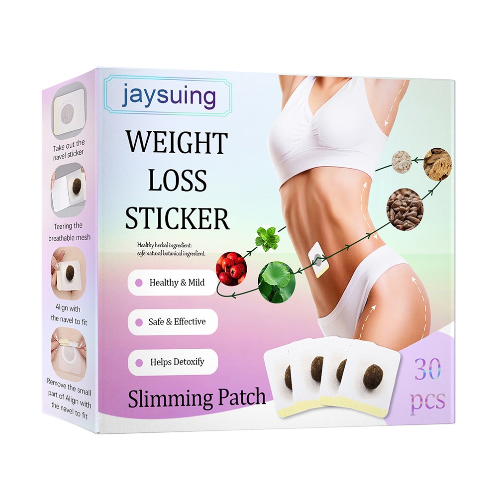 30/10pcs/box Natural Herbal Weight Loss Slim Patch Navel Sticker Slimming Product Fat Burning Weight Loss Abdominal Waist Plaster