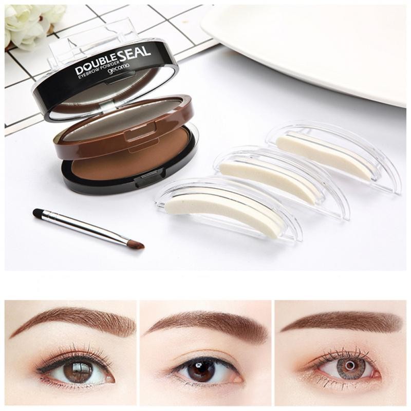 Eyebrow Seal Waterproof Long Lasting Professional Double or Single Layer Makeup Palette Enhancers Lazy Seal Eye Brow Shadow