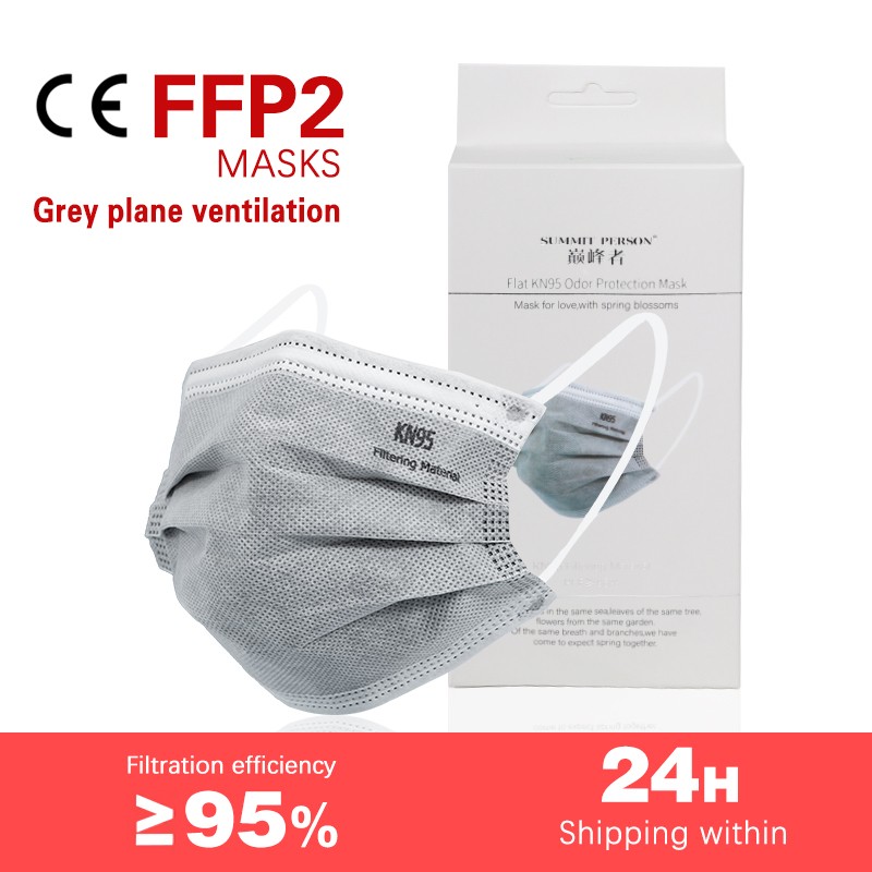 20pcs CE Mouth Mask 5 Layer FFP2 KN95 Face Protection Mask Respirator Mask Protective Mask Anti Dust FFP2 Mask Fpp2 Approved