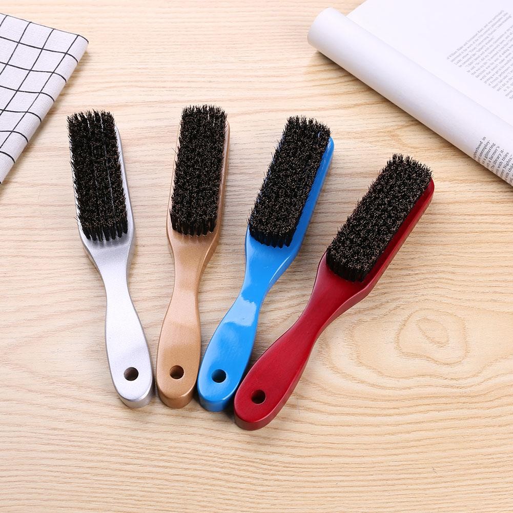 Men's and Women's Wooden Handle Hair Brush Solid Boar Bristle Combs for Beard and Hair Styling